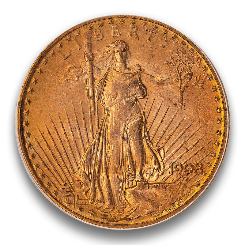 US 20 Dollars 1908 Double Eagle PCGS MS-65