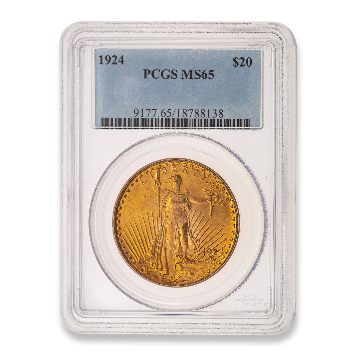 US 20 Dollars 1924 Double Eagle PCGS MS-65