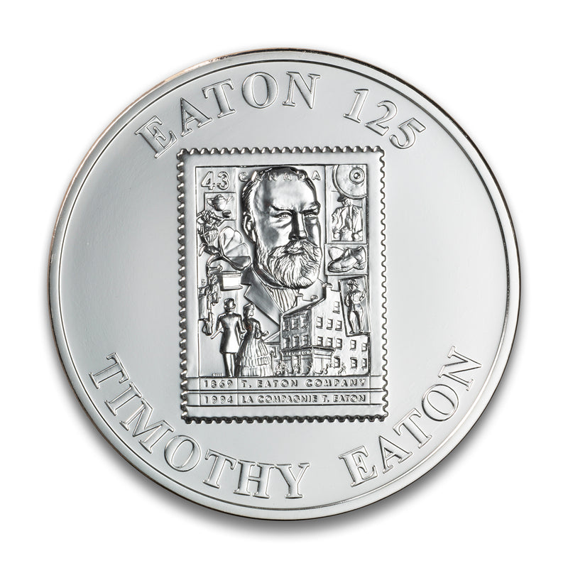$50 1869-1994 125th Anniversary Eaton Pure Silver Round