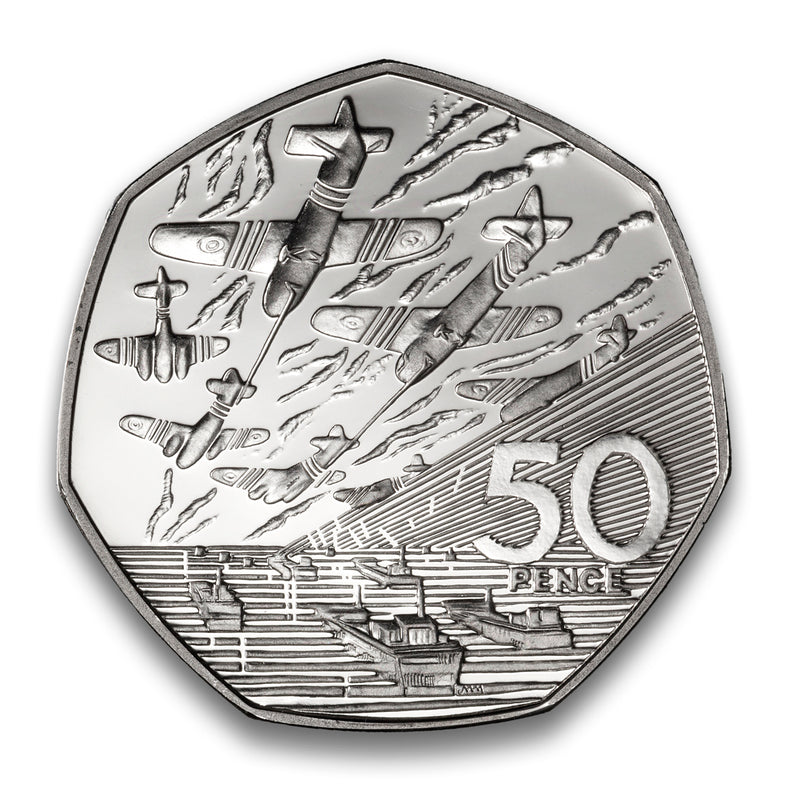1944 50 Pence D-Day 50th Anniversary Coin