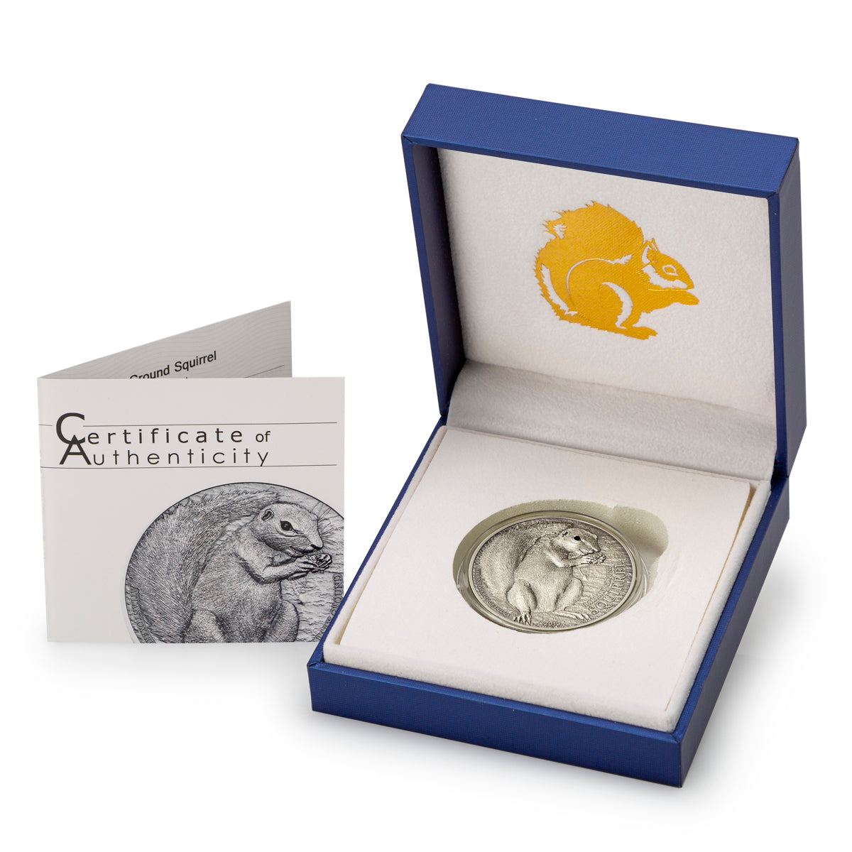 Squirrel Coin 2013 $5 Squirrel's Around the World: Barbary Ground Squirrel - Pure Si