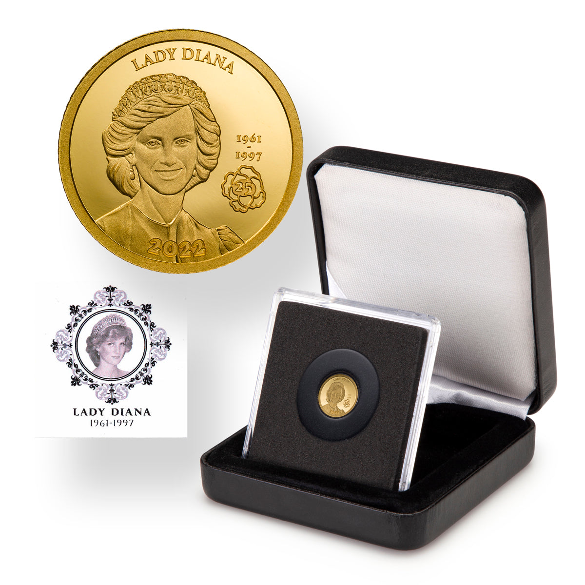 2022 100 Francs Lady Diana 25th Anniversary Commemorative - Fine Gold Coin