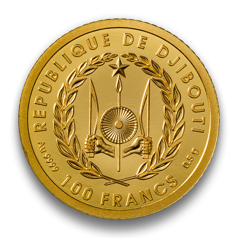 2022 100 Francs Lady Diana 25th Anniversary Commemorative - Fine Gold Coin