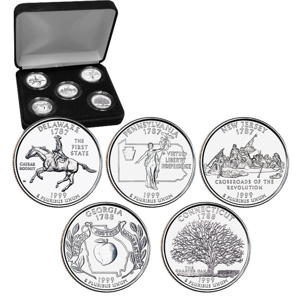 1999 US 25 Cent Platinum Edition State Quarter Collection