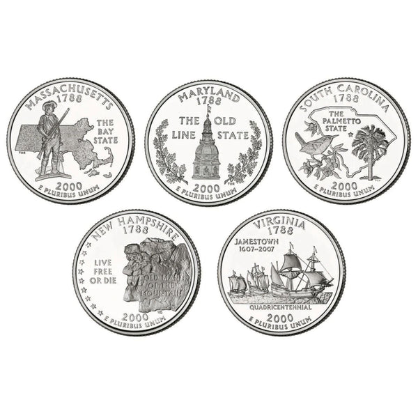 2000 US 25 Cent Philadelphia Mint Edition State Quarter Collection
