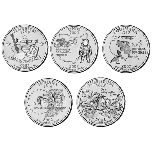 2002 US 25 Cent Philadelphia Mint Edition State Quarter Collection