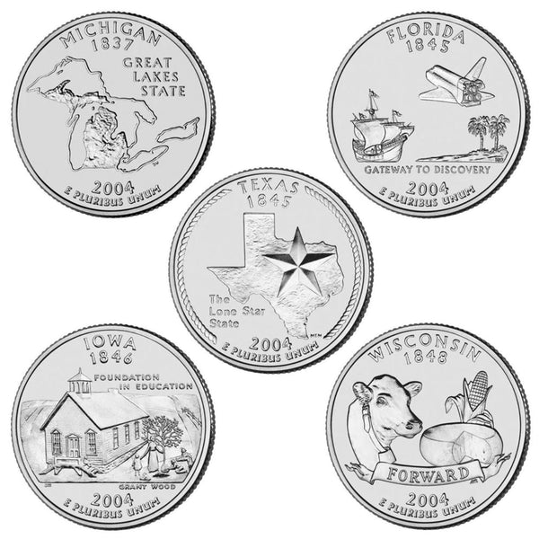 2004 US 25 Cent Philadelphia Mint Edition State Quarter Collection