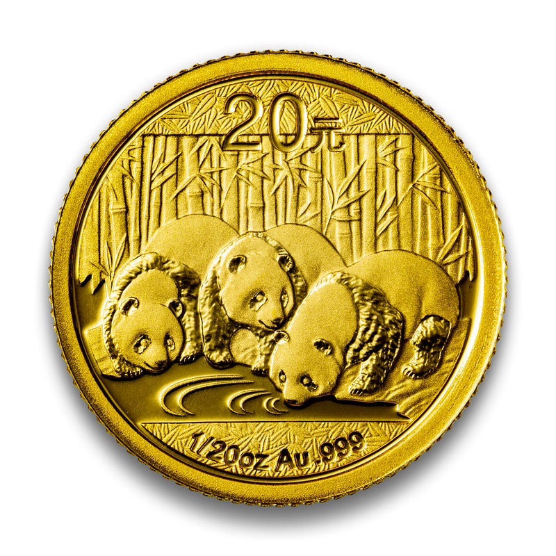 2013 Gold Panda 5 Coin Set