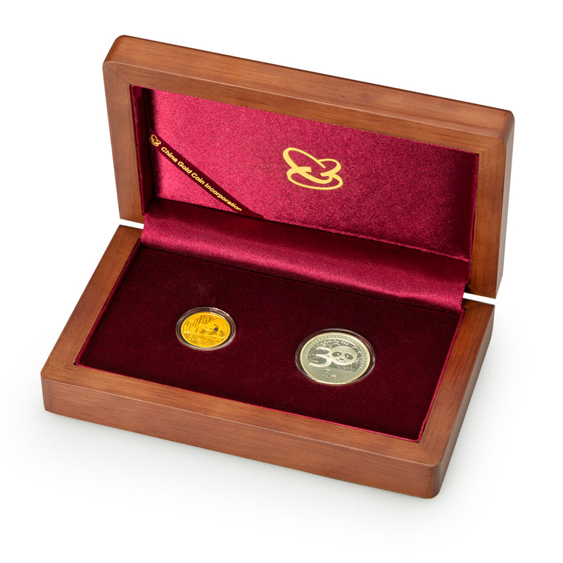 2012 $50 30th Anniversary of the Issuance of the Gold Panda Gold and Silver Coin Set
