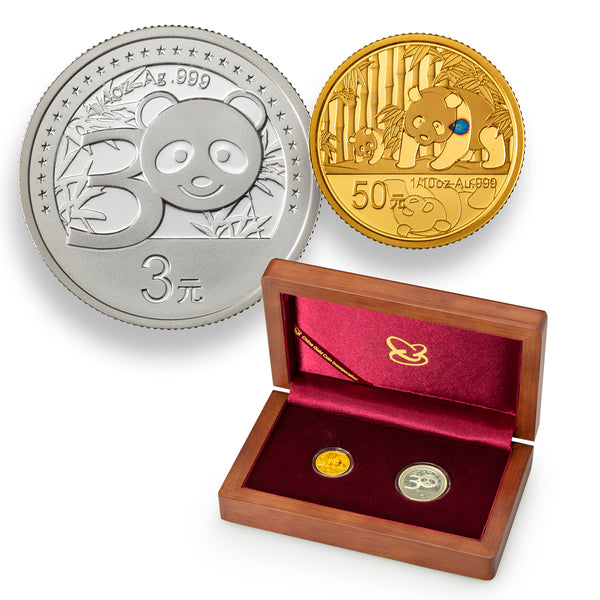 2012 $50 30th Anniversary of the Issuance of the Gold Panda Gold and Silver Coin Set