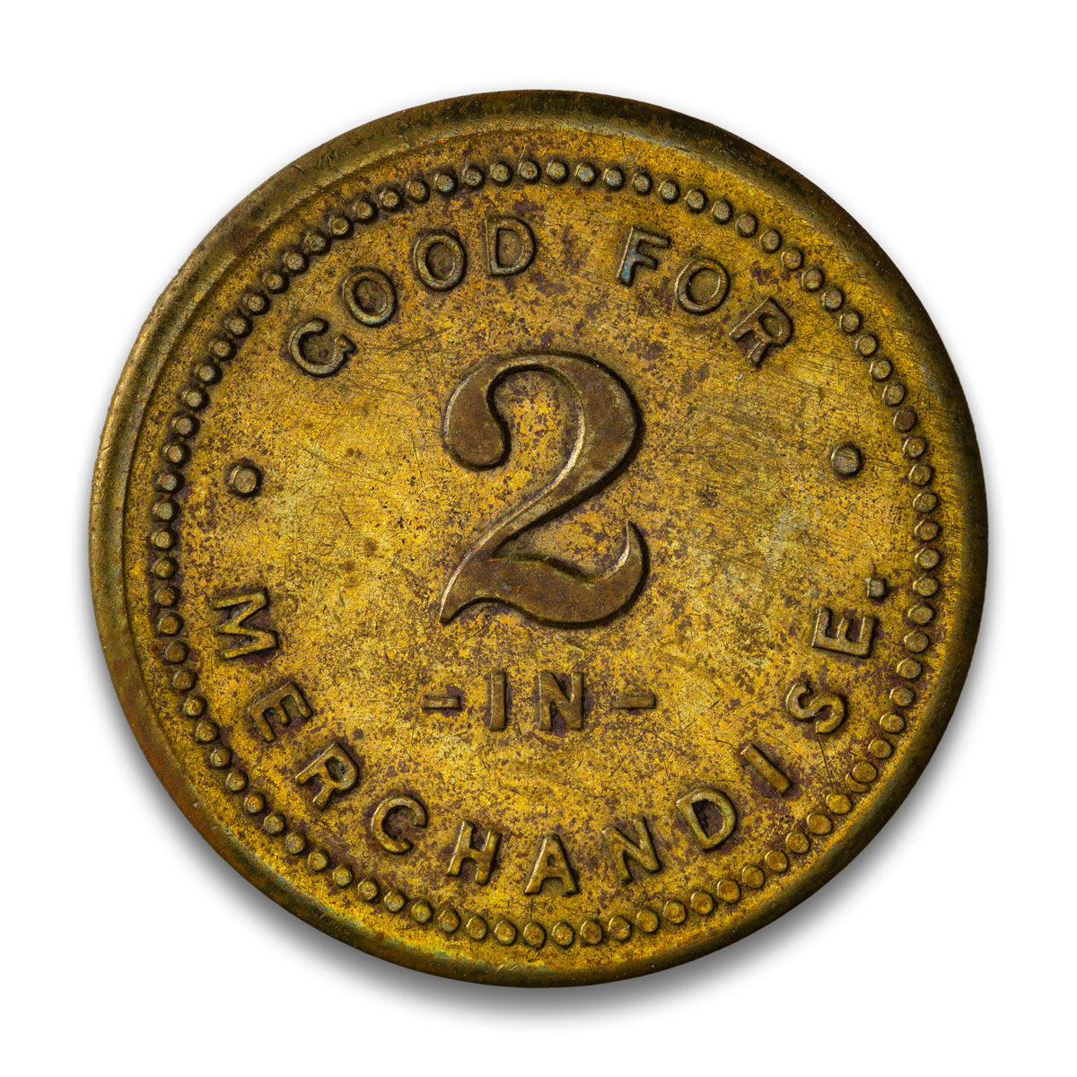 Port Dover, ON Truesdale and Bond - 2 Cent Brass Merchant Token