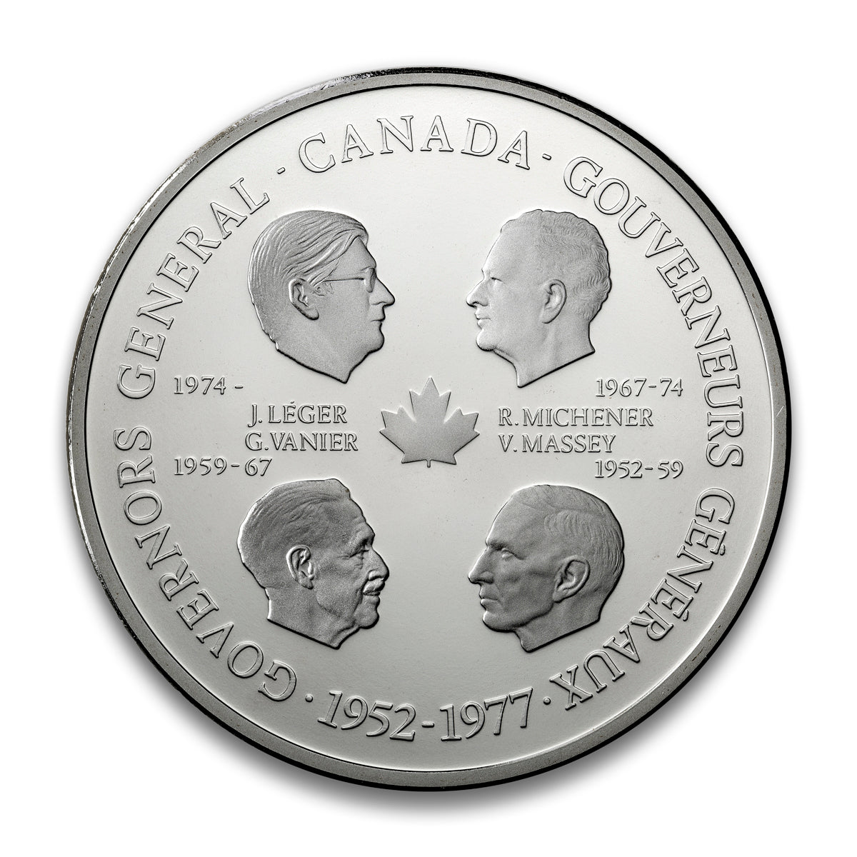 Canada 1952-1977 Queen Elizabeth II and Canada Govenors General Medal