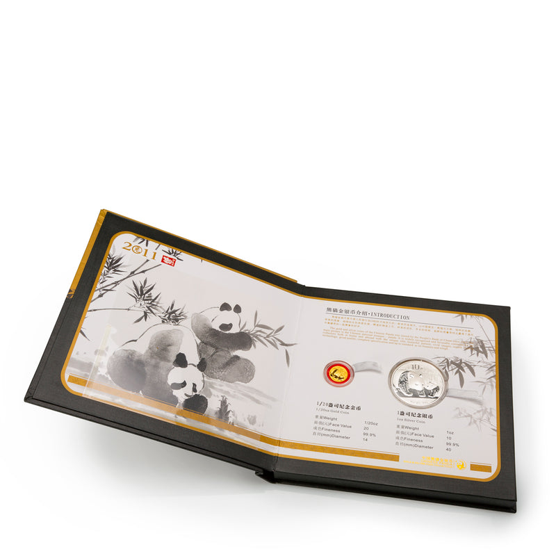 2011 Chinese Panda Gold and Silver Coin Set