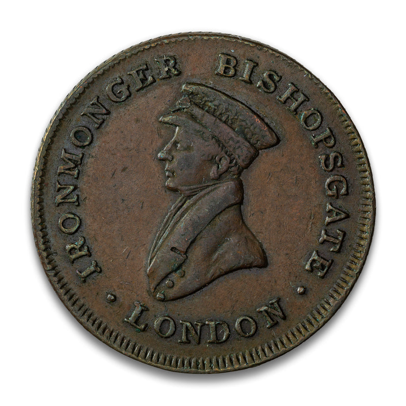 Great Britain 1823 Ascended at Oxford/Ironmonger Bishopsgate - 1 Farthing Token