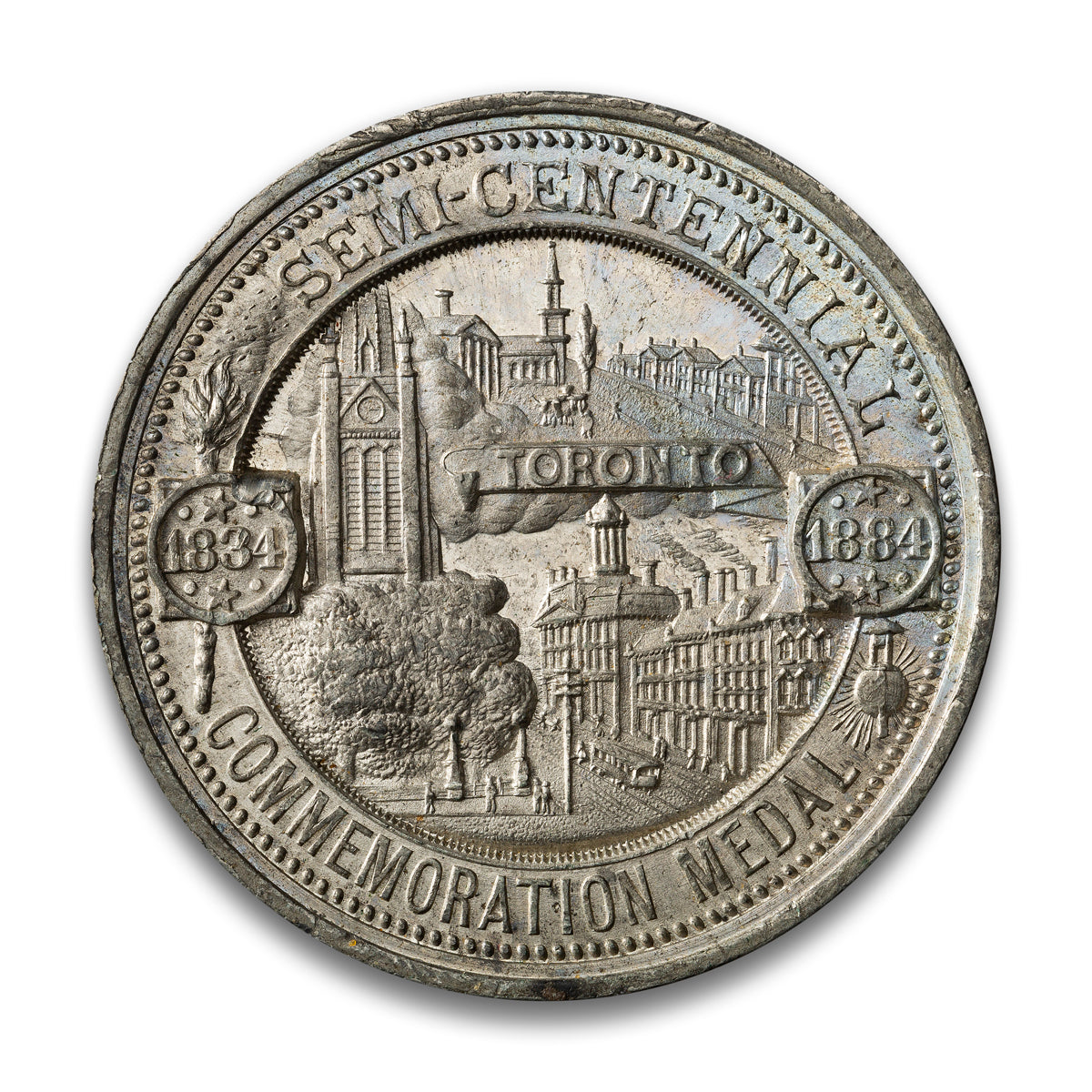 Canada 1884 Industrial Exhibition of Toronto - Semi Centennial Medal (1834-1884)