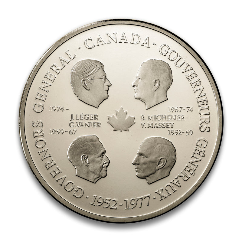 Canada 1952-1977 Queen Elizabeth II and Canada Govenors General Set of 2 Medals