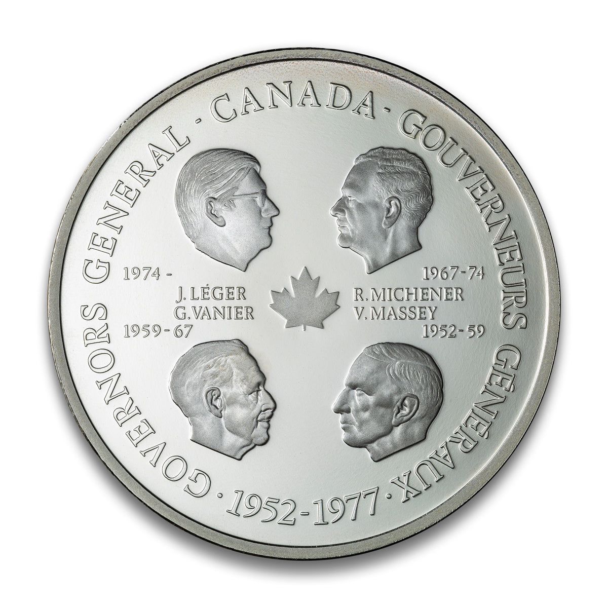 Canada 1952-1977 Queen Elizabeth II and Canada Govenors General Set of 2 Medals