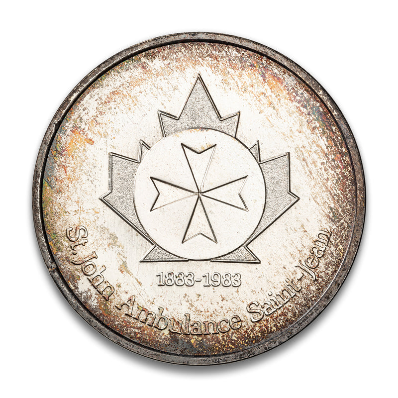 Canada 1883-1983 St. John Ambulance Centennial - Sterling Silver Medal