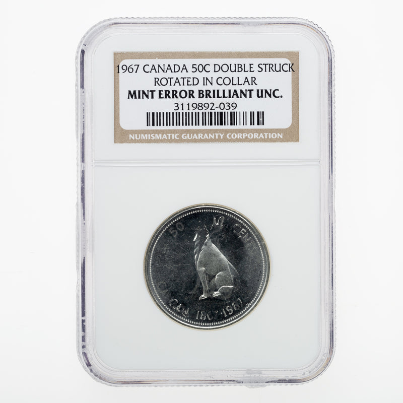 50 Cent 1967 Double Struck NGC Brilliant Uncirculated