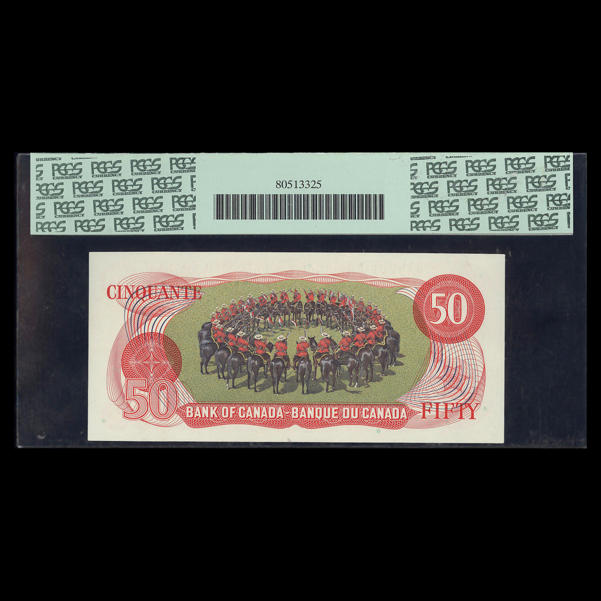 $50 1975 Multicolour Series Low Serial # Lawson-Bouey Prefix HA GUNC-65