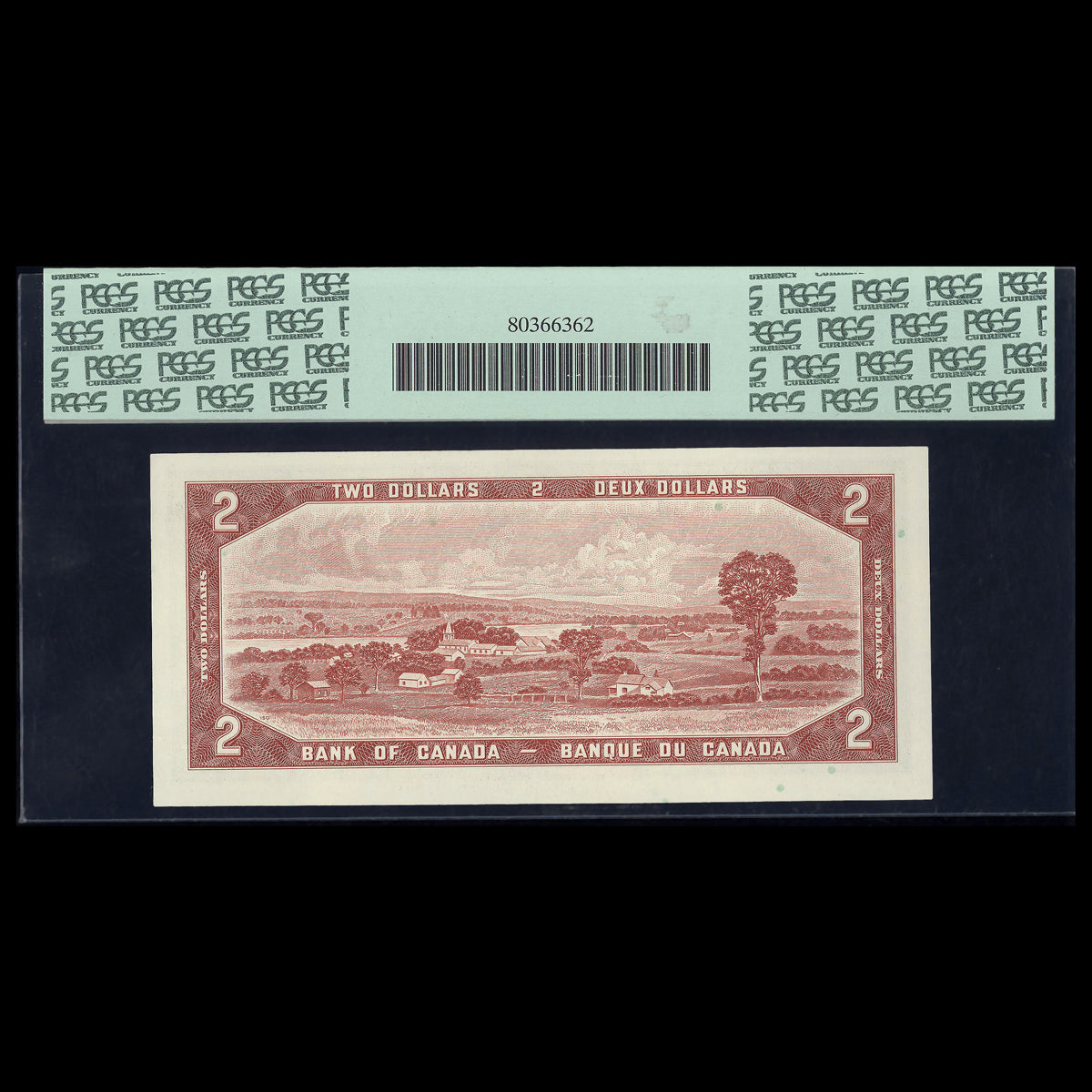 $2 1954 1954 Modified Series Replacement Bouey-Rasminsky Prefix *A/G CUNC-64