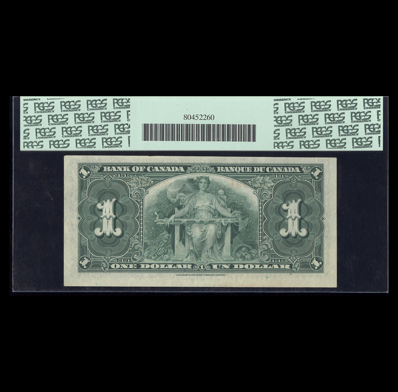 $1 1937 Osborne-Towers Bank of Canada Prefix E/A AU-55