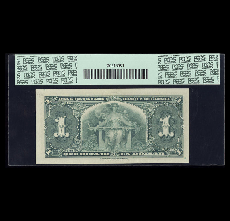 $1 1937 Gordon-Towers Bank of Canada Prefix X/L AU-55