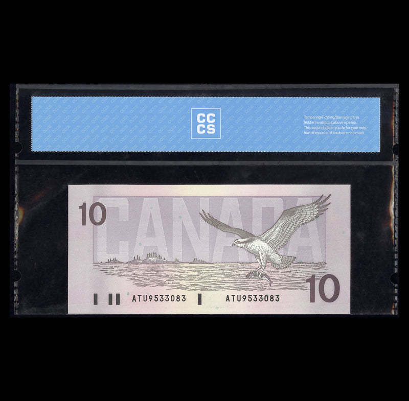 $10 1989 BC-57a Thiessen-Crow Prefix ATU CCCS CUNC-64