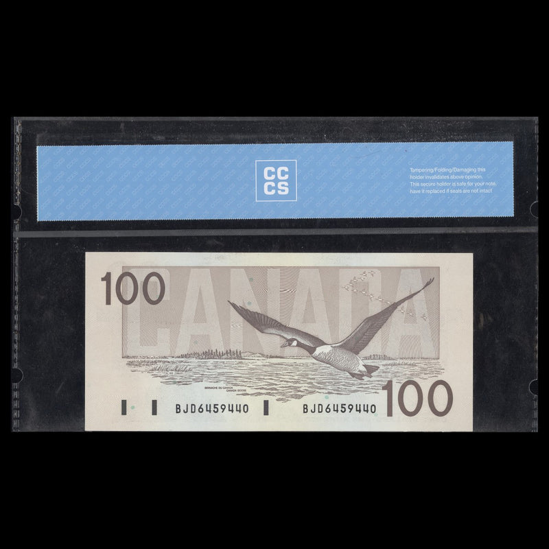 $100 1988 BC-60a-i Thiessen-Crow Prefix BJD CCCS GUNC-65