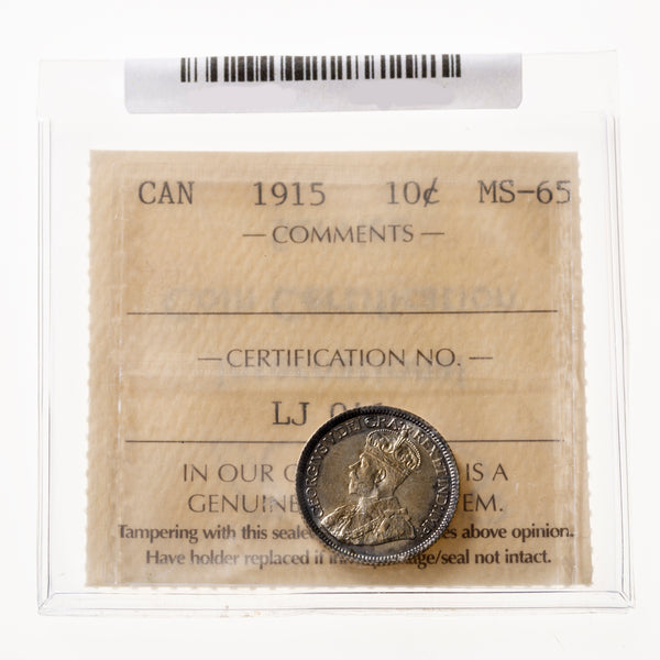 10 Cent 1915 ICCS MS-65