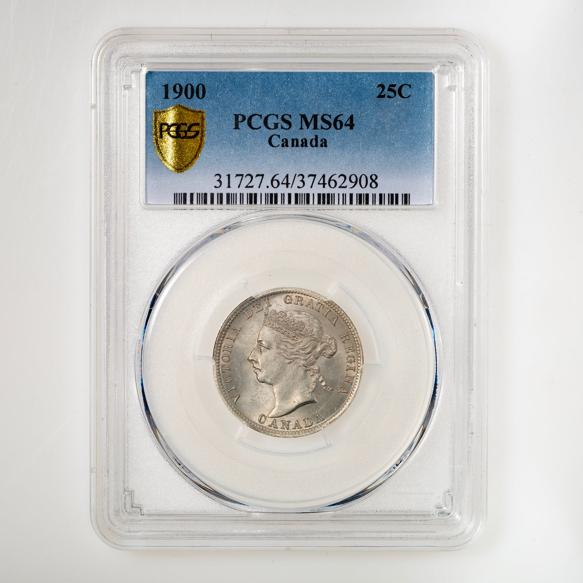 25 Cent 1900 Obv 5 PCGS MS-64