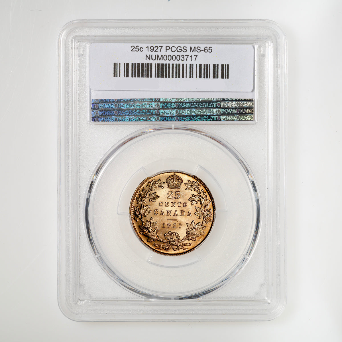 25 Cent 1927 PCGS MS-65