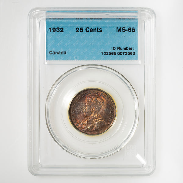 25 Cent 1932 CCCS MS-65