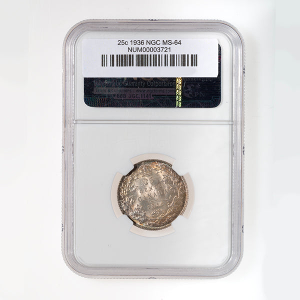 25 Cent 1936 NGC MS-64