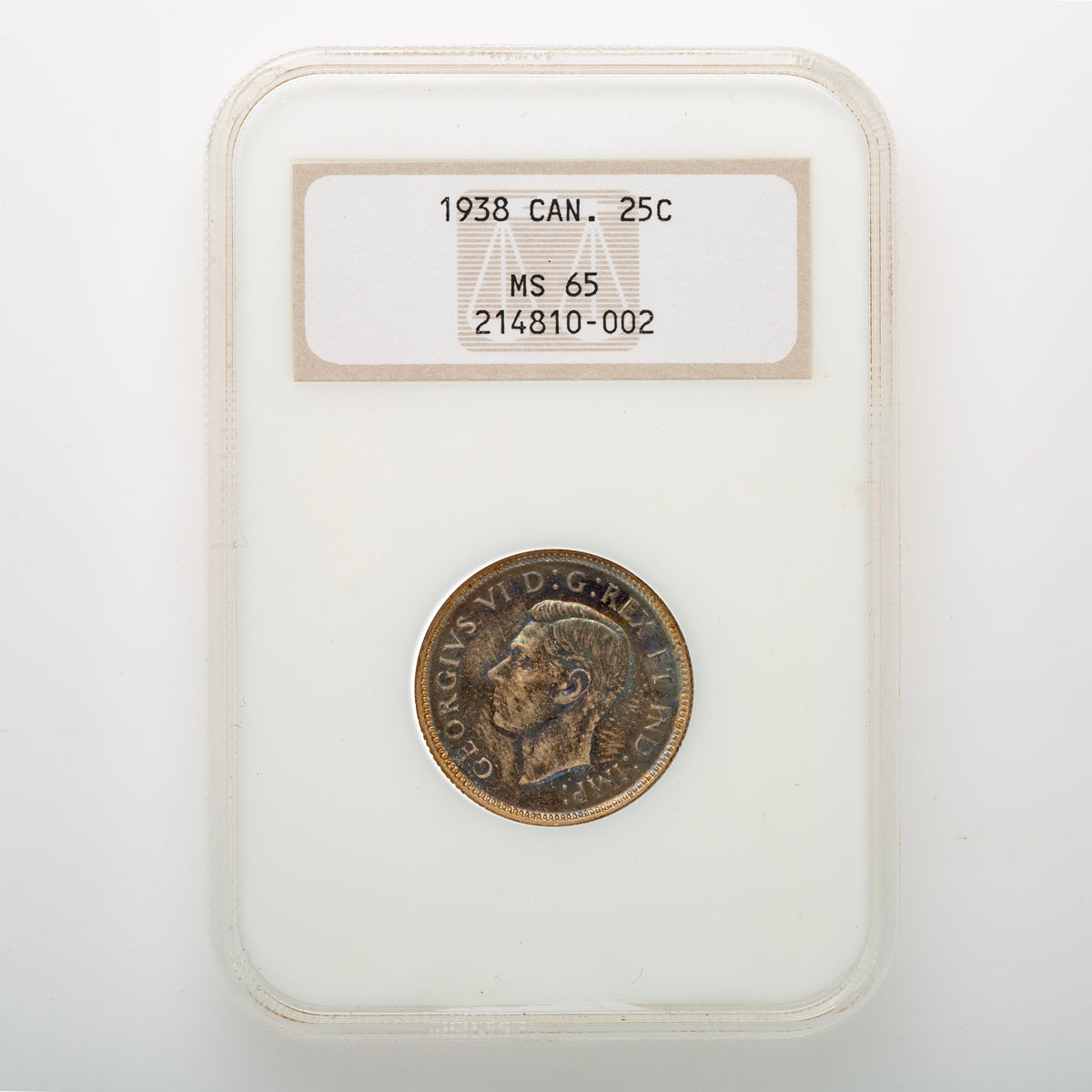 25 Cent 1938 NGC MS-65