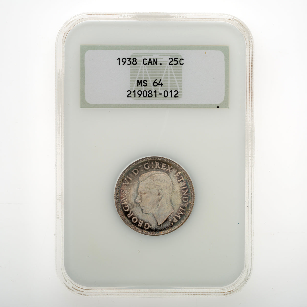 25 Cent 1938 NGC MS-64