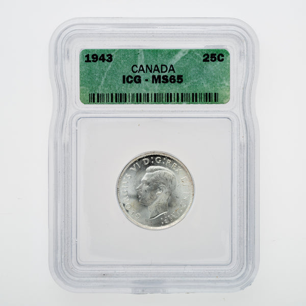 25 Cent 1943 MS-65