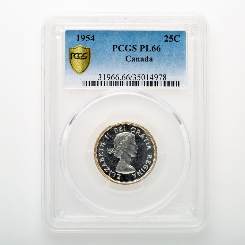 25 Cent 1954 PCGS PL-66