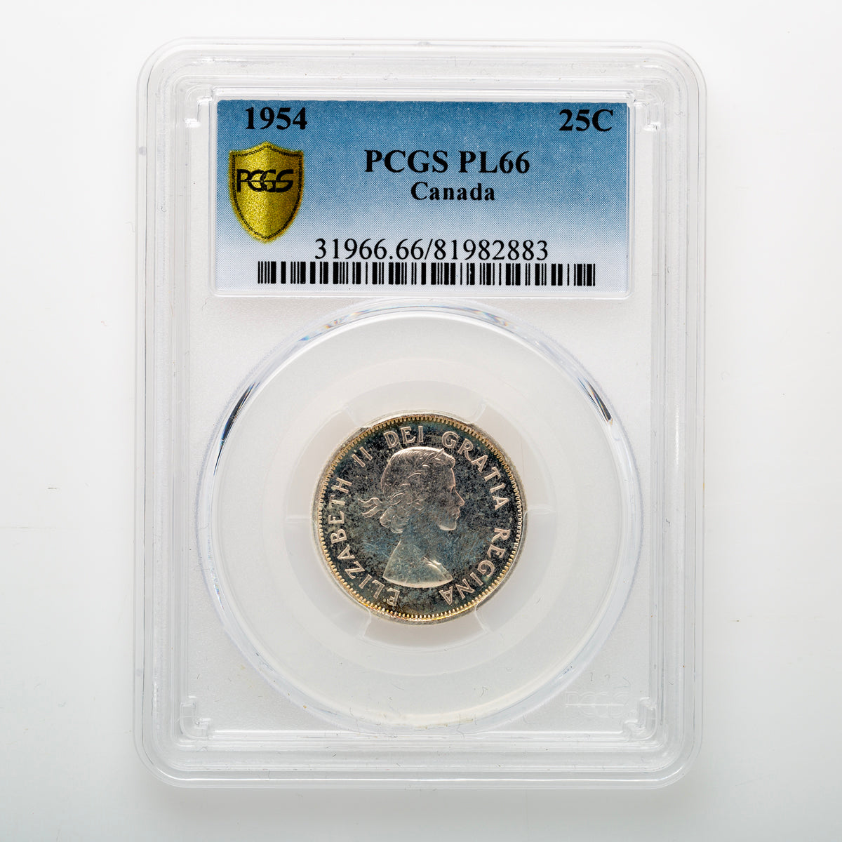 25 Cent 1954 PCGS PL-66