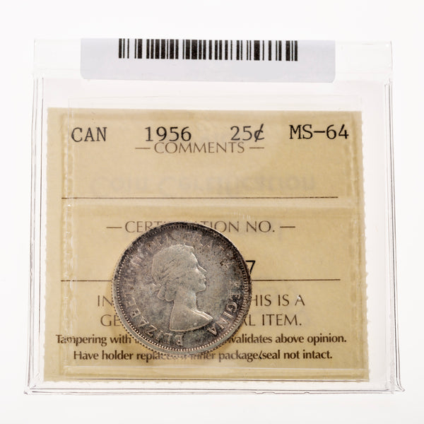 25 Cent 1956 ICCS MS-64