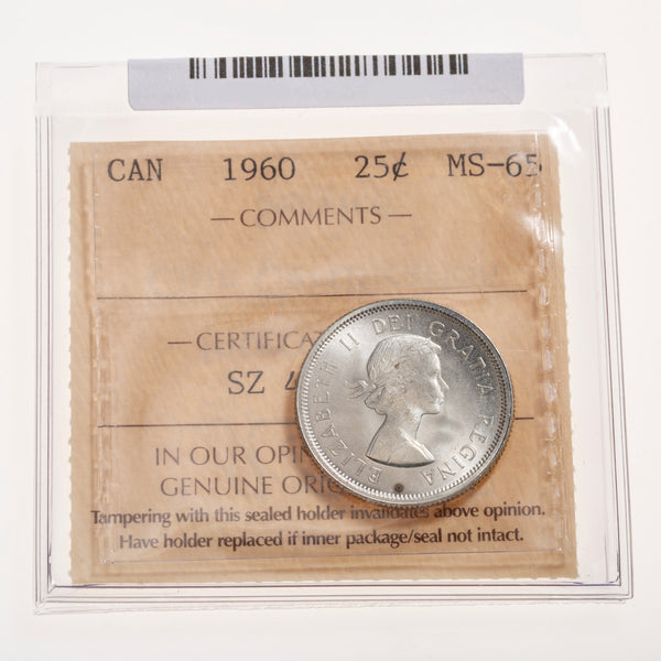 25 Cent 1960 ICCS MS-65