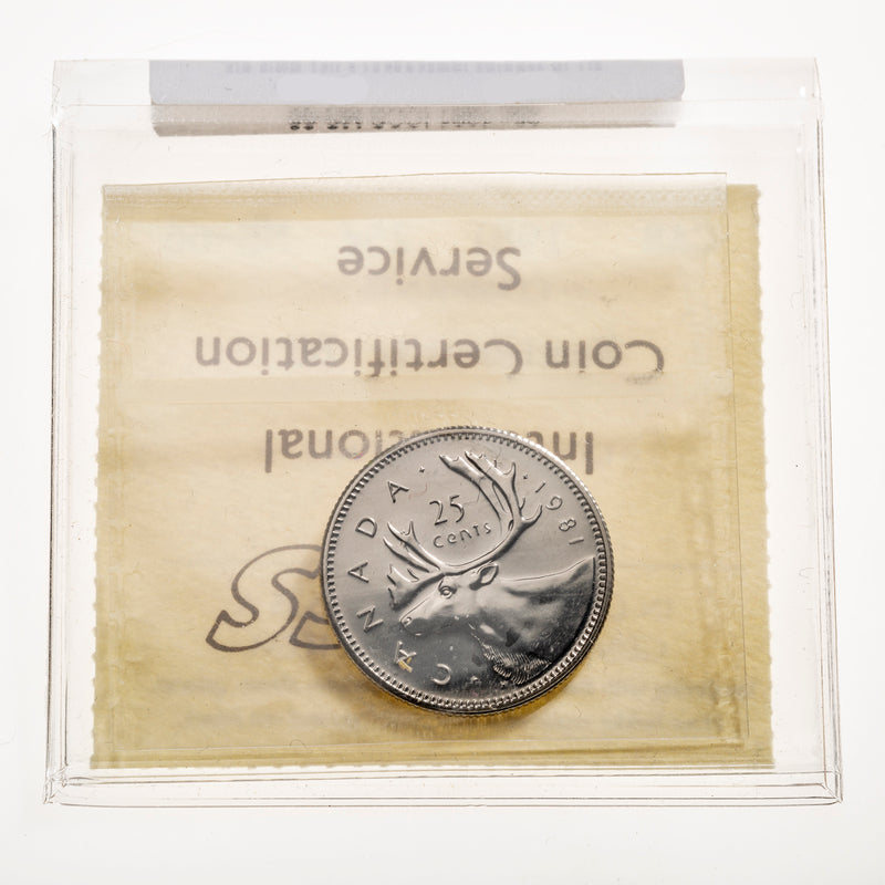 25 Cent 1981 Numismatic BU ICCS MS-66