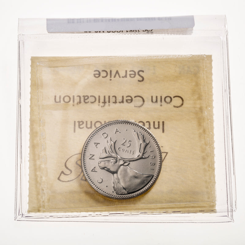 25 Cent 1981 Numismatic BU ICCS MS-67