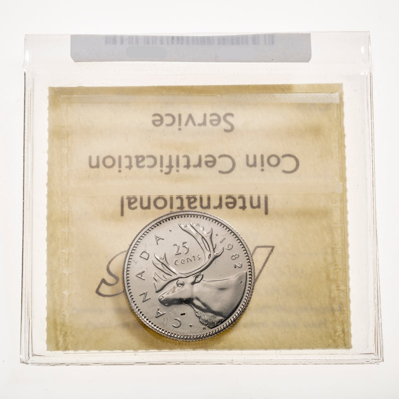25 Cent 1982 Numismatic BU ICCS MS-66