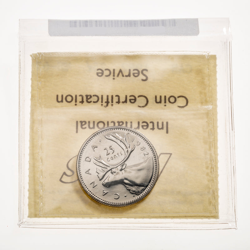 25 Cent 1982 Numismatic BU ICCS MS-67