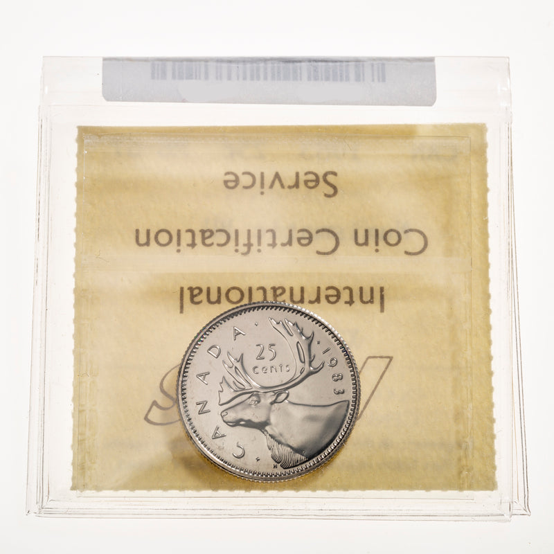 25 Cent 1983 Numismatic BU ICCS MS-67