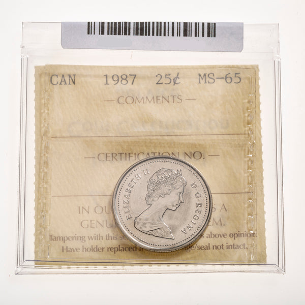 25 Cent 1987 ICCS MS-65
