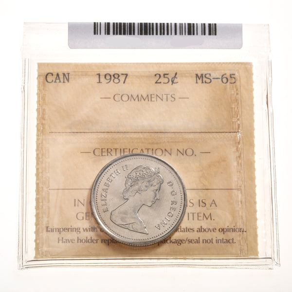 25 Cent 1987 ICCS MS-65