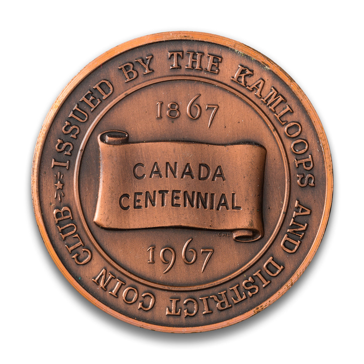 Kanloops, BC 1867-1967 Canada Centennial Medal