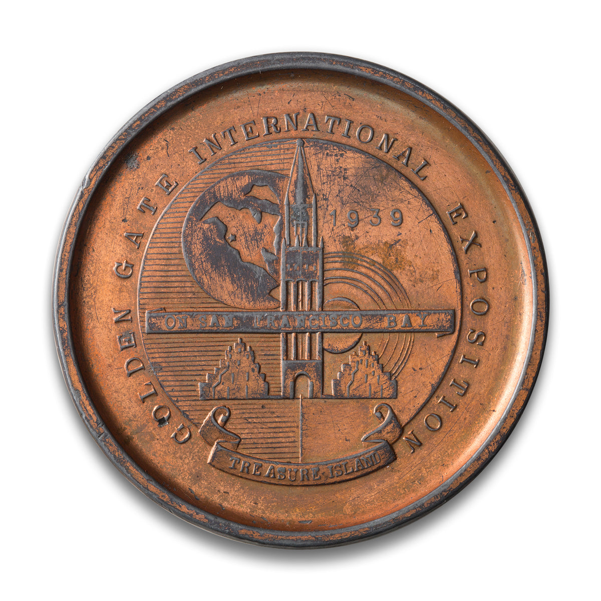 San Fransisco, CA 1939 Golden Gate International Expo Lucky Penny "Made in Japan"